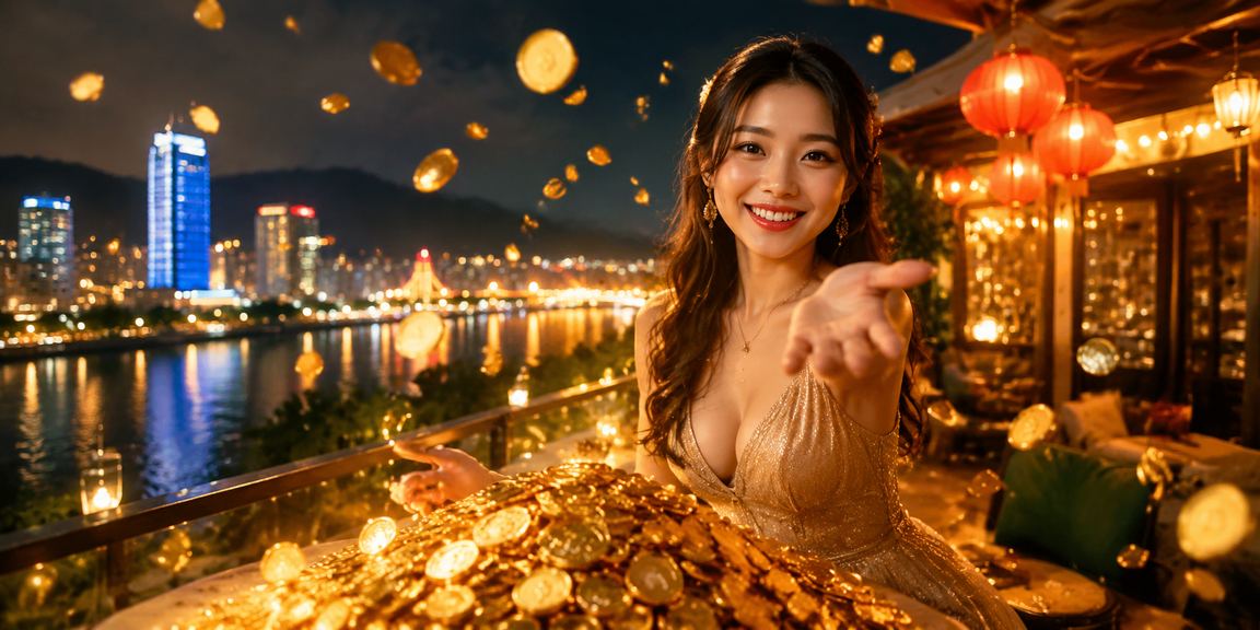 Cảnh chợ đêm Đà Nẵng với người dùng theo dõi kết quả cá cược trực tuyến