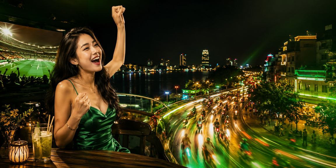 Người dùng thư giãn tại Hà Nội xem kết quả cá cược thể thao bên tách cà phê